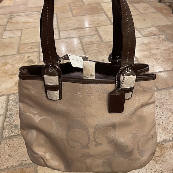 NWT Coach handbag, neutral - Picture 3 of 7